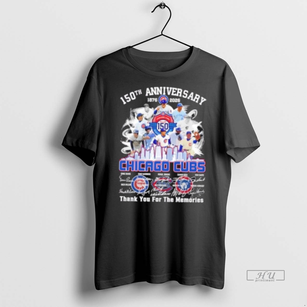 Officials 150th Anniversary 1876 2026 Chicago Cubs Legends Thank You For The Memories Premium Tee Shirt Sweater Hoodie
