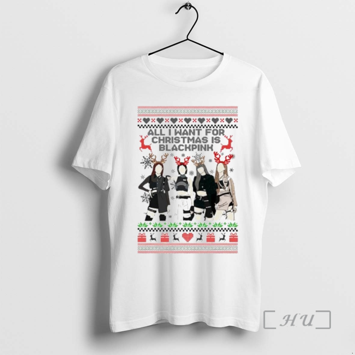 Officials All I Want For Christmas Is Blackpink Ugly Christmas Ornaments Premium T Shirt Sweater Hoodie