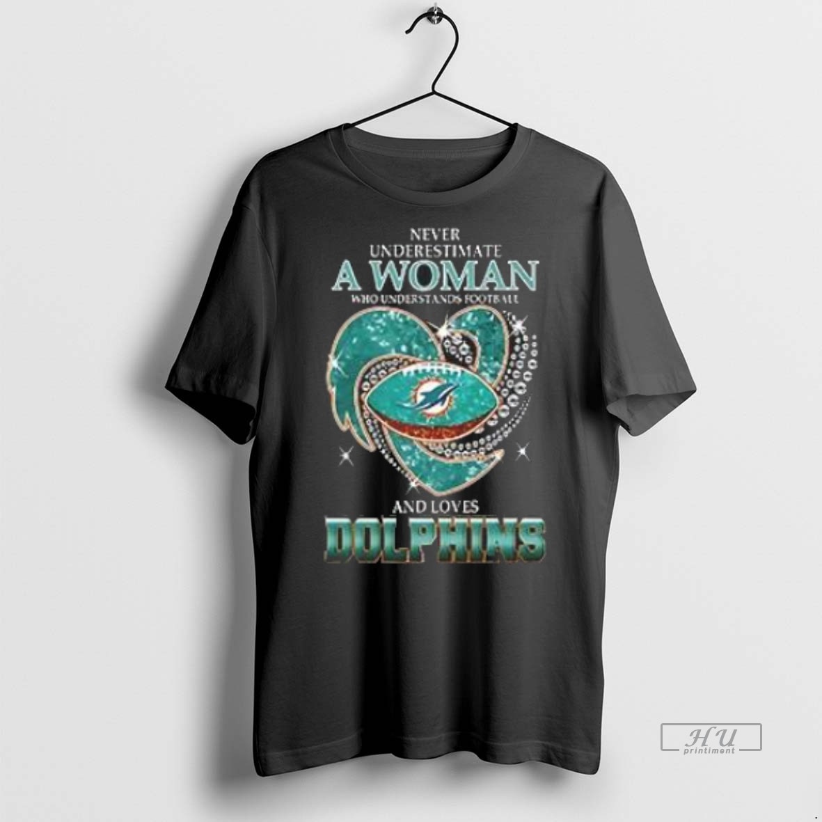 Officials Awesome Never Underestimate A Woman Who Understands Football And Loves Miami Dolphins Style Premium Tee Shirt Sweater Hoodie