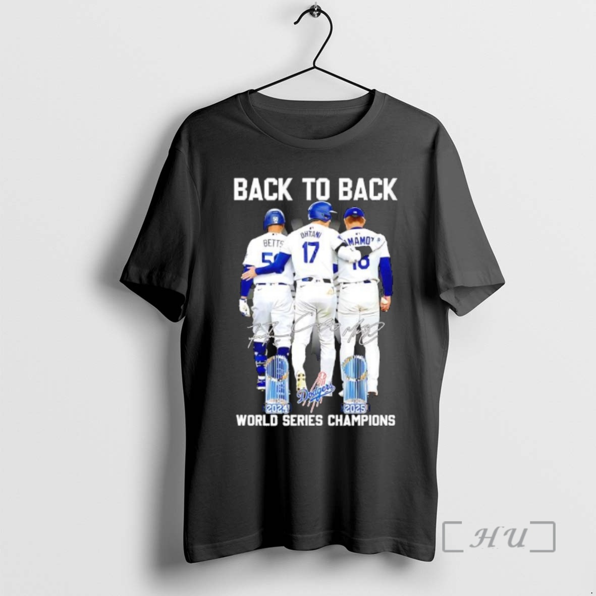 Officials Back To Back 2024 2025 World Series Champions Shohei Ohtani Yoshinobu Yamamoto Mookie Betts Premium T Shirt Sweater Hoodie