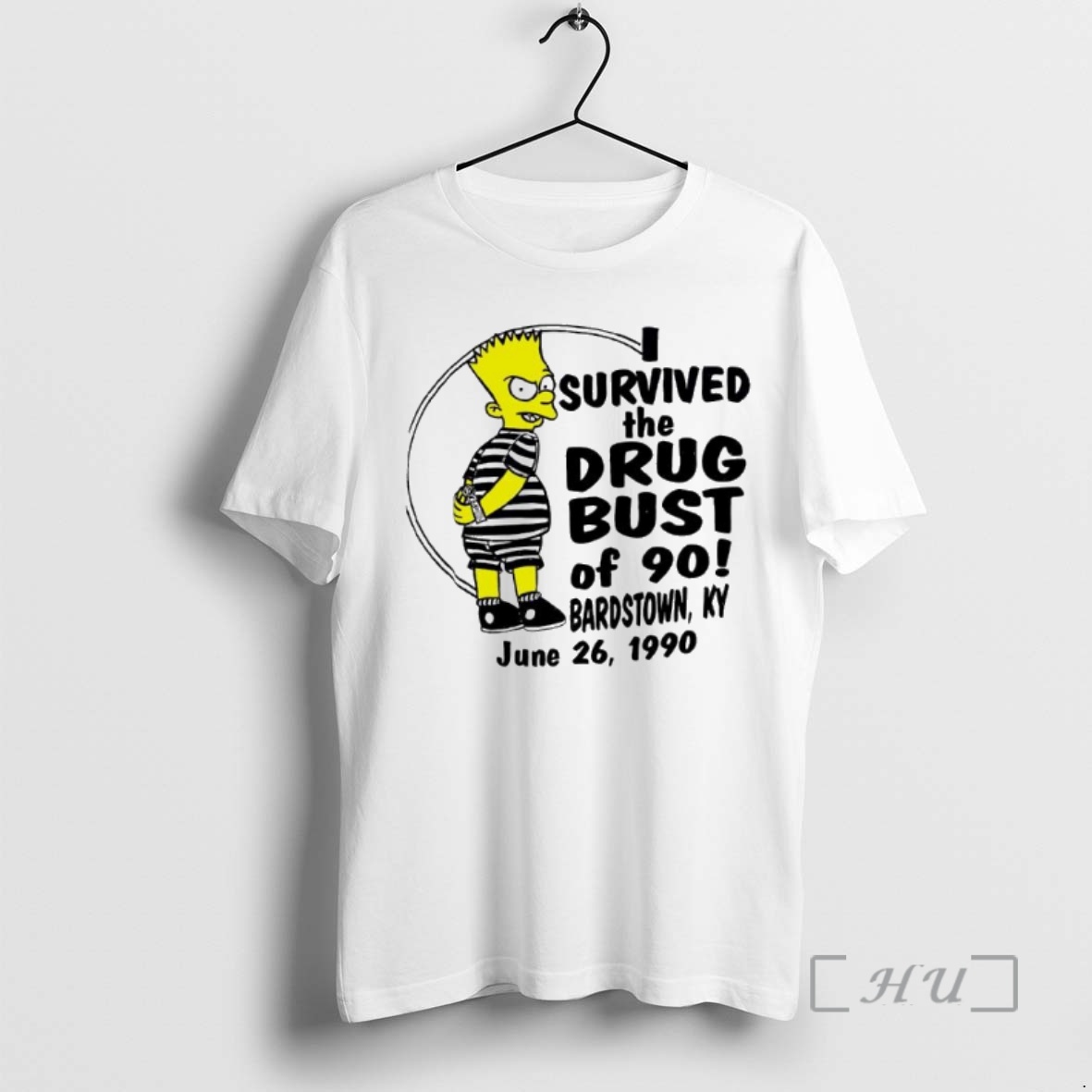 Officials Bart Simpson I Survived The Drug Bust Of 90 Bardstown Ky June 26 1990 Premium T Shirts Sweater Hoodie
