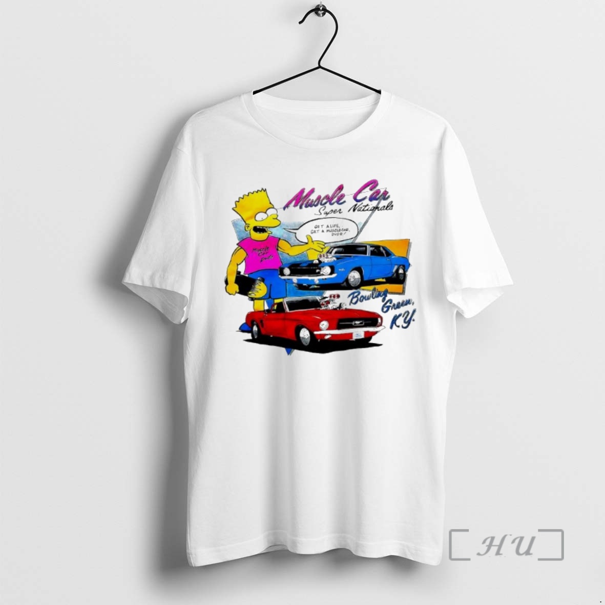Officials Bart Simpson Muscle Car Super Nationals Bowling Green Ky Premium T Shirts Sweater Hoodie