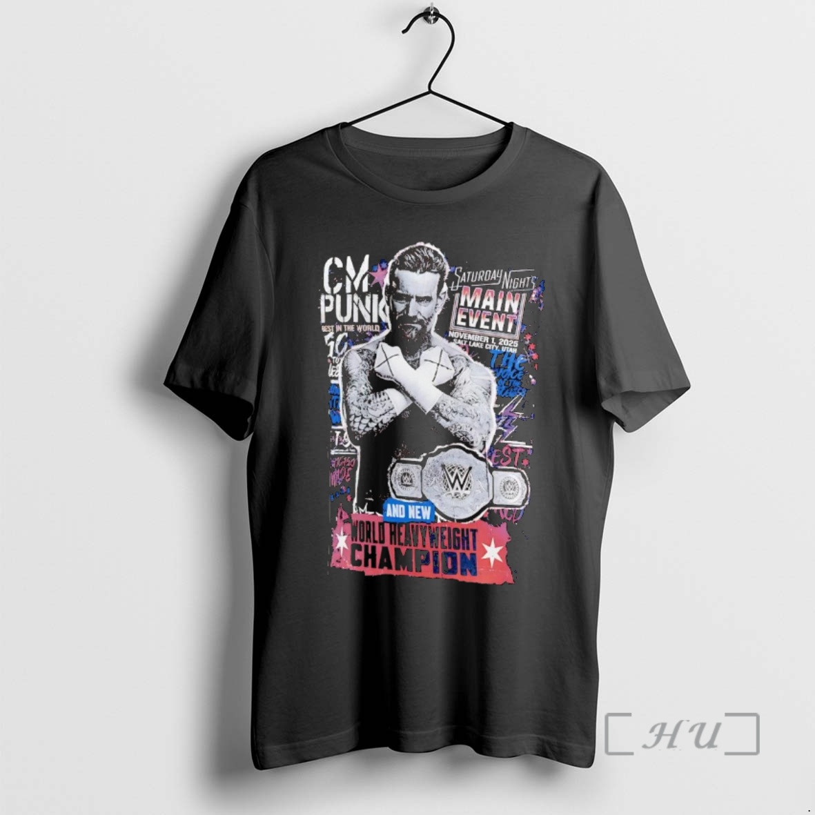 Officials Cm Punk Saturday Nights Main Event Winner Premium T Shirt Sweater Hoodie