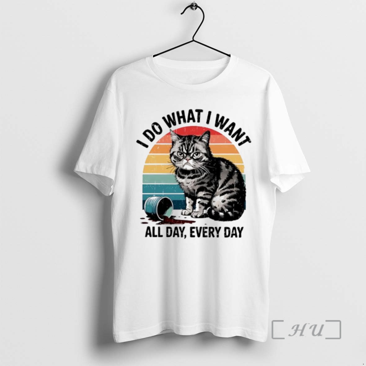 Officials Cat Vintage I Do What I Want All Day Every Day Premium T Shirts Sweater Hoodie