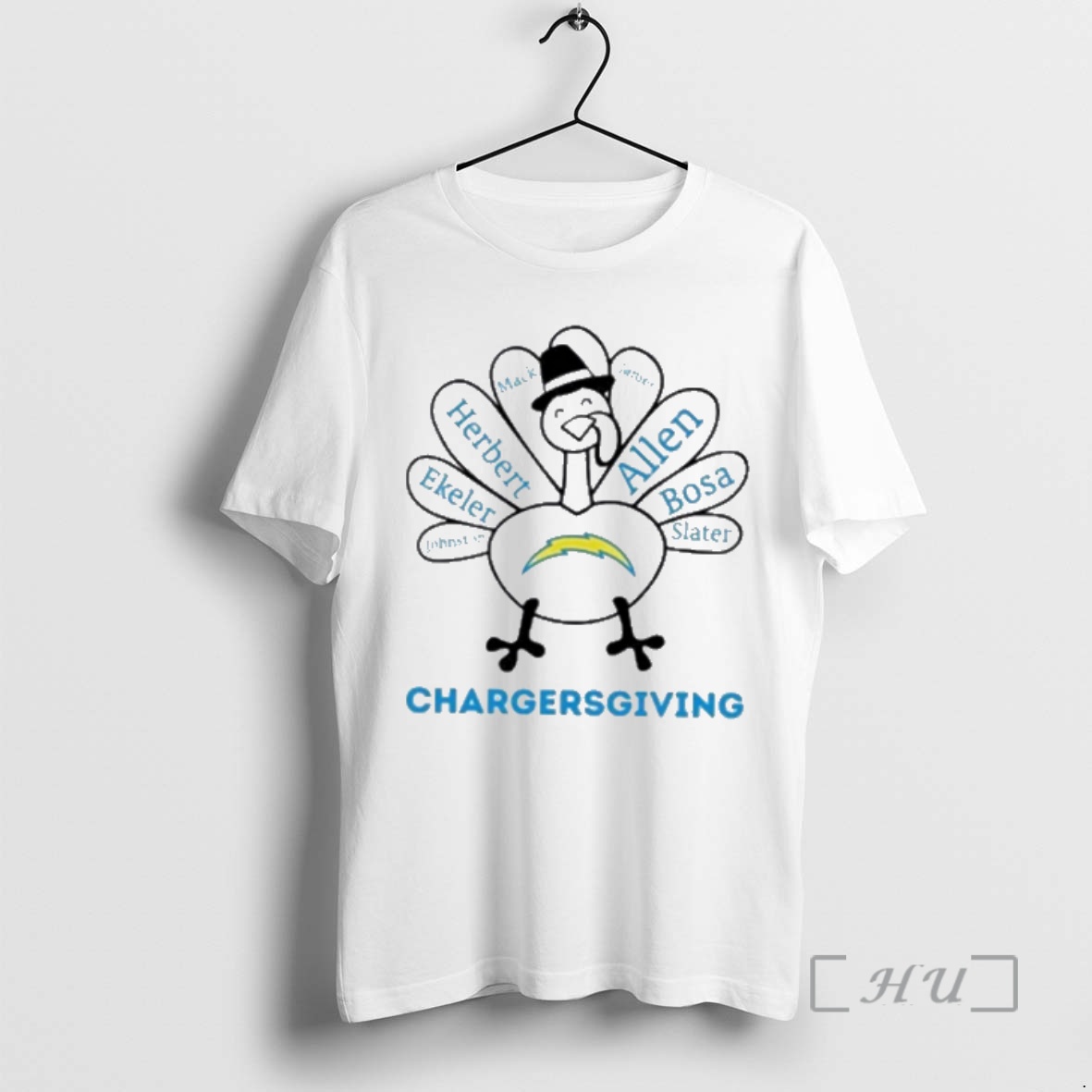 Officials Chargersgiving Los Angeles Chargers X Thanksgiving Premium T Shirt Sweater Hoodie