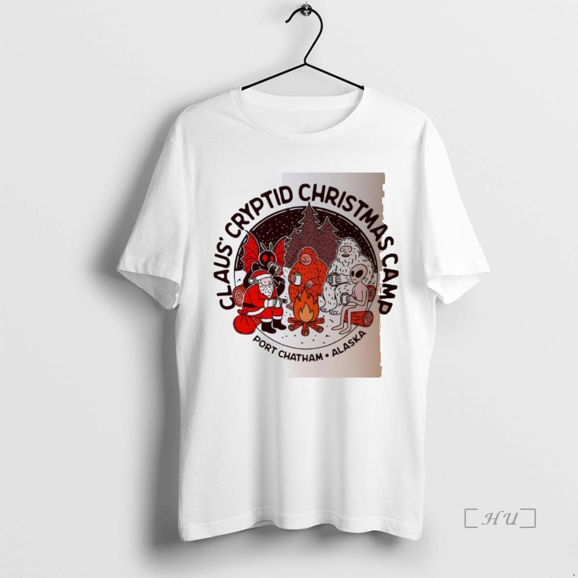 Officials Claus Cryptid Christmas Camp Rustic Port Chatham Alaska Premium T Shirts Sweater Hoodie