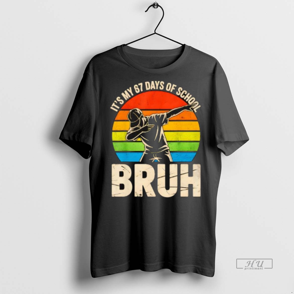 Officials Dabbing Its My 67 Days Of School Bruh Premium Tee Shirt Sweater Hoodie