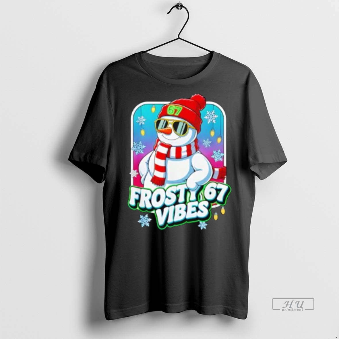 Officials Frosty Vibes 67 Snowman Christmas Premium Tee Shirt Sweater Hoodie
