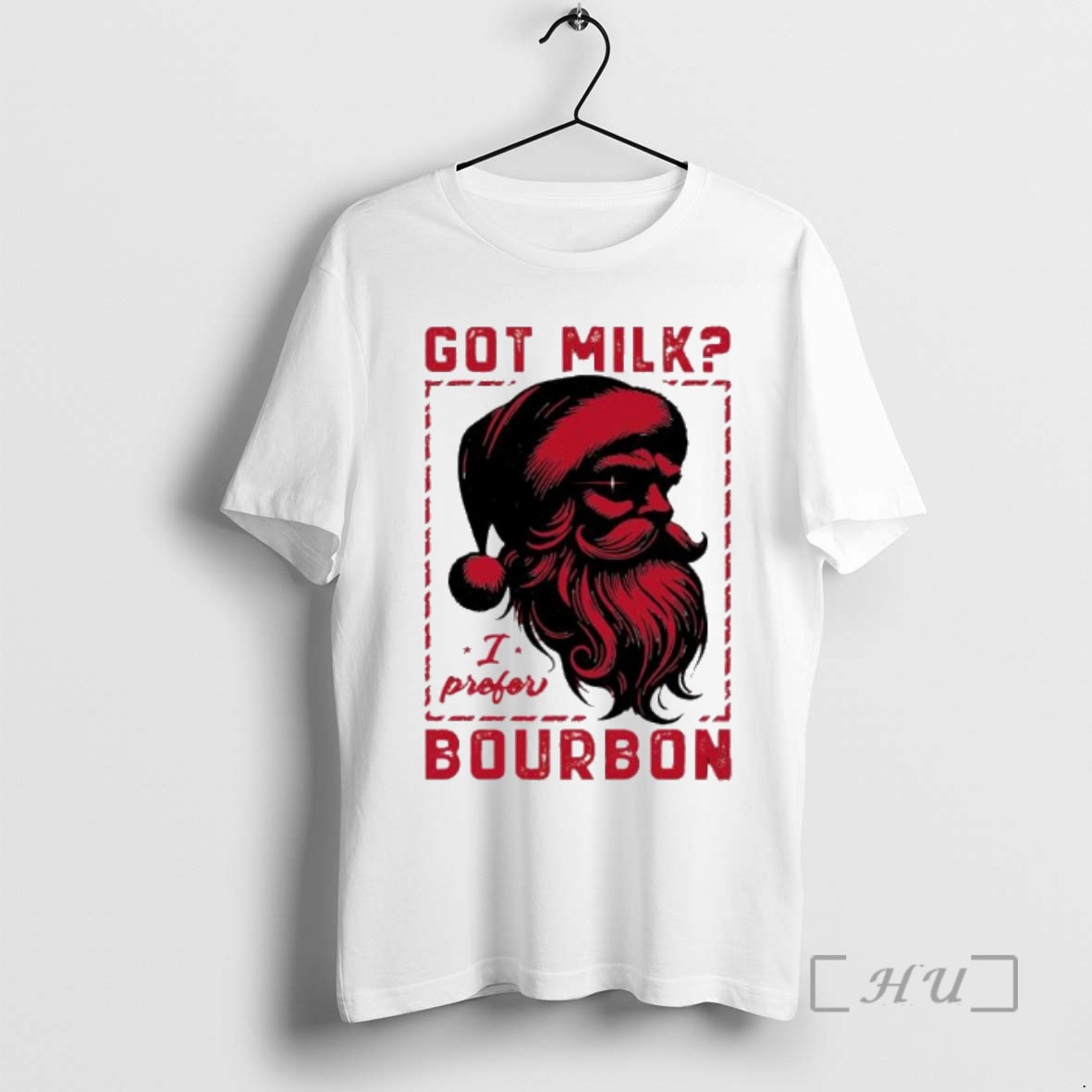 Officials Got Milk Santa I Prefer Bourbon Christmas Premium T Shirts Sweater Hoodie