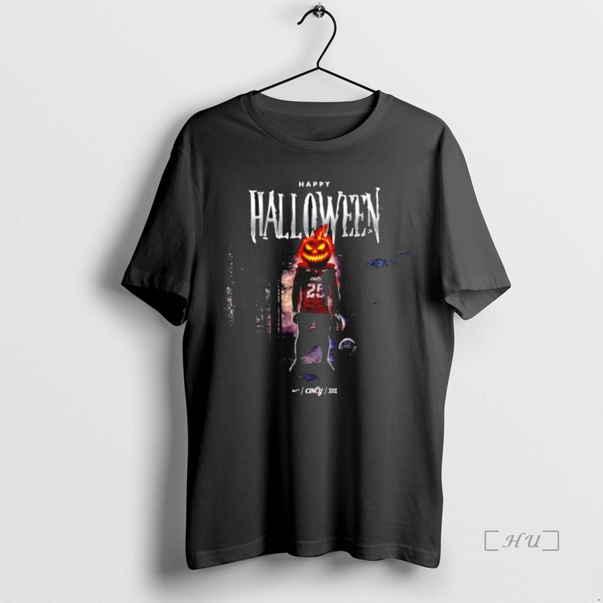 Officials Happy Halloween Cincinnati Bearcats Football Pumpkin Player Premium T Shirt Sweater Hoodie