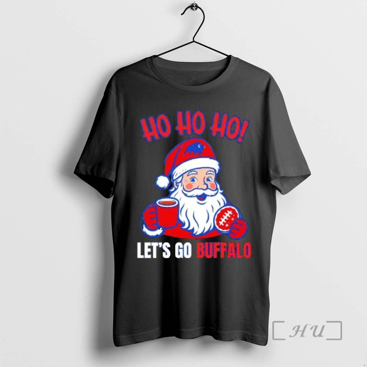 Officials Ho Ho Ho Lets Go Buffalo Bills Football Santa Christmas Premium T Shirt Sweater Hoodie