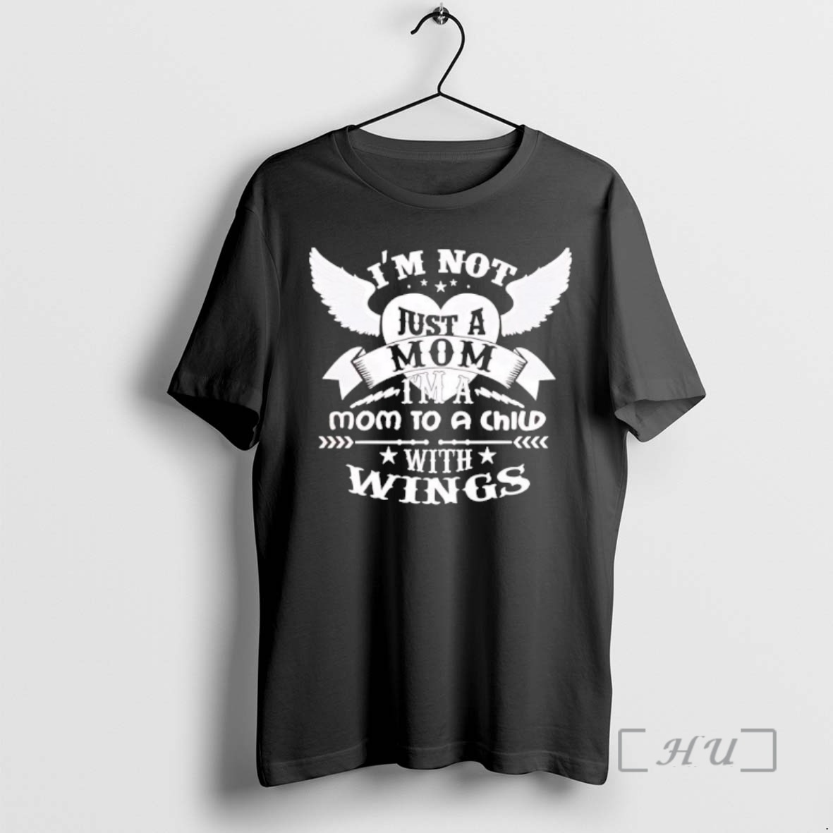 Officials Im Not Just A Mom Im A Mom To A Child With Wings Black Premium T Shirts Sweater Hoodie