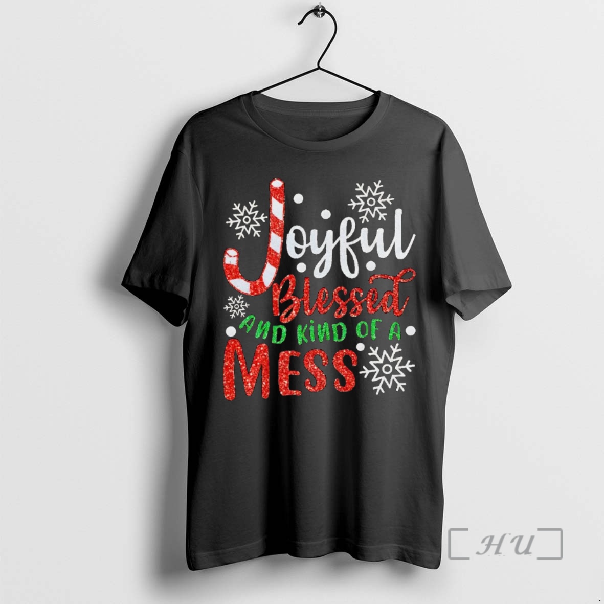 Officials Joyful Blessed And Kind Of A Mess Christmas Premium T Shirt Sweater Hoodie