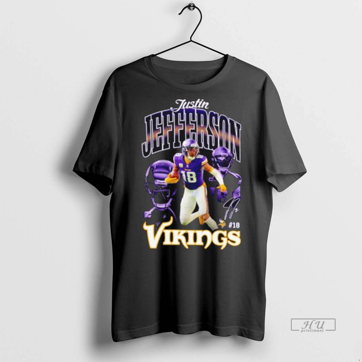 Officials Justin Jefferson Minnesota Vikings Nfl Collage Premium Tee Shirt Sweater Hoodie