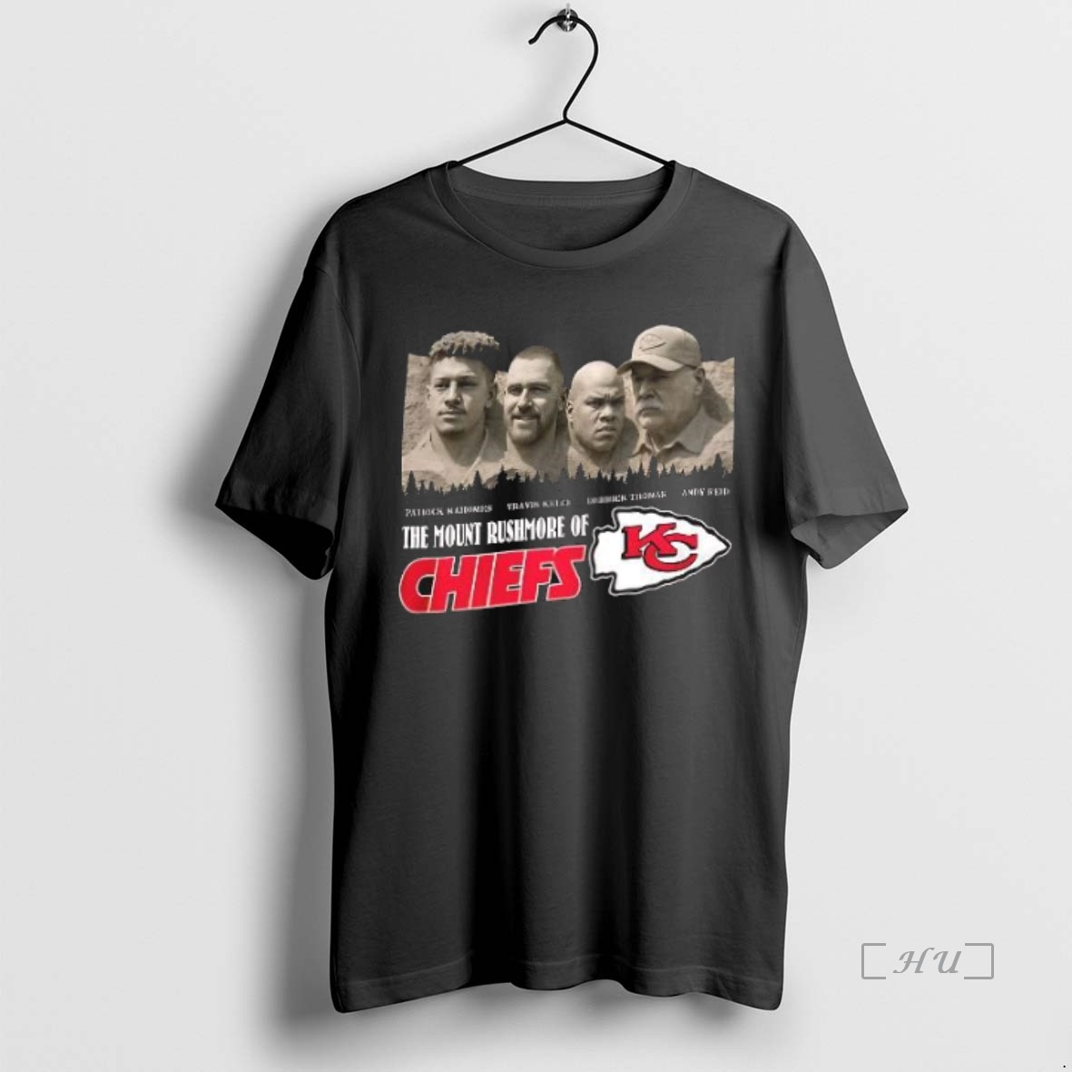 Officials Kansas City Chiefs The Mount Rushmore Of Chiefs Patrick Travis Derrick Andy Premium T Shirts Sweater Hoodie