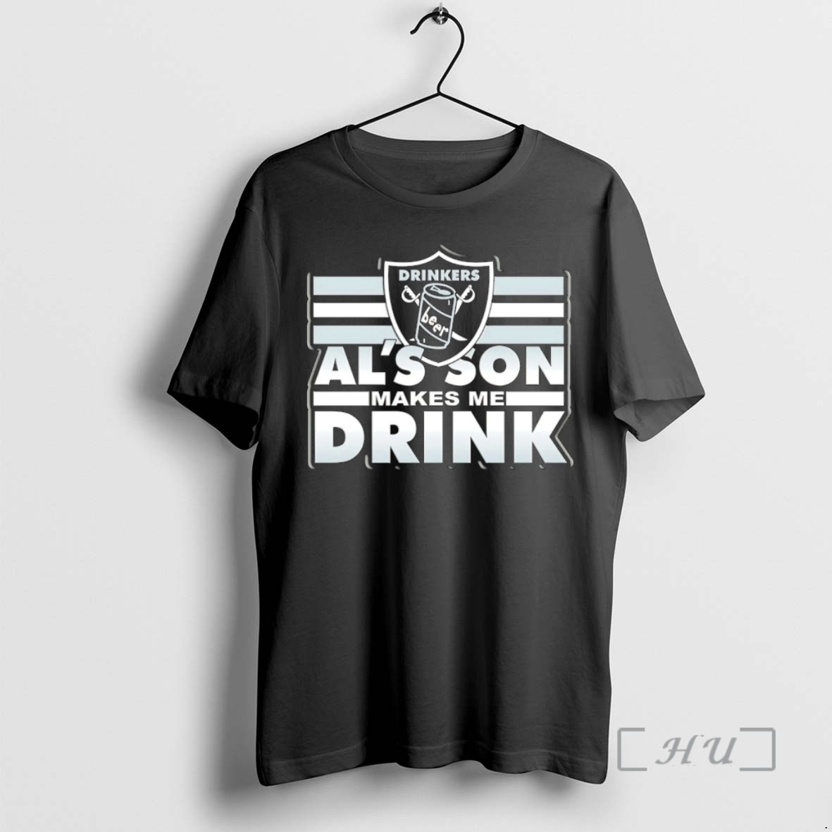 Officials Las Vegas Raiders Drinkers Beer Als Son Makes Me Drink Christmas Premium T Shirt Sweater Hoodie