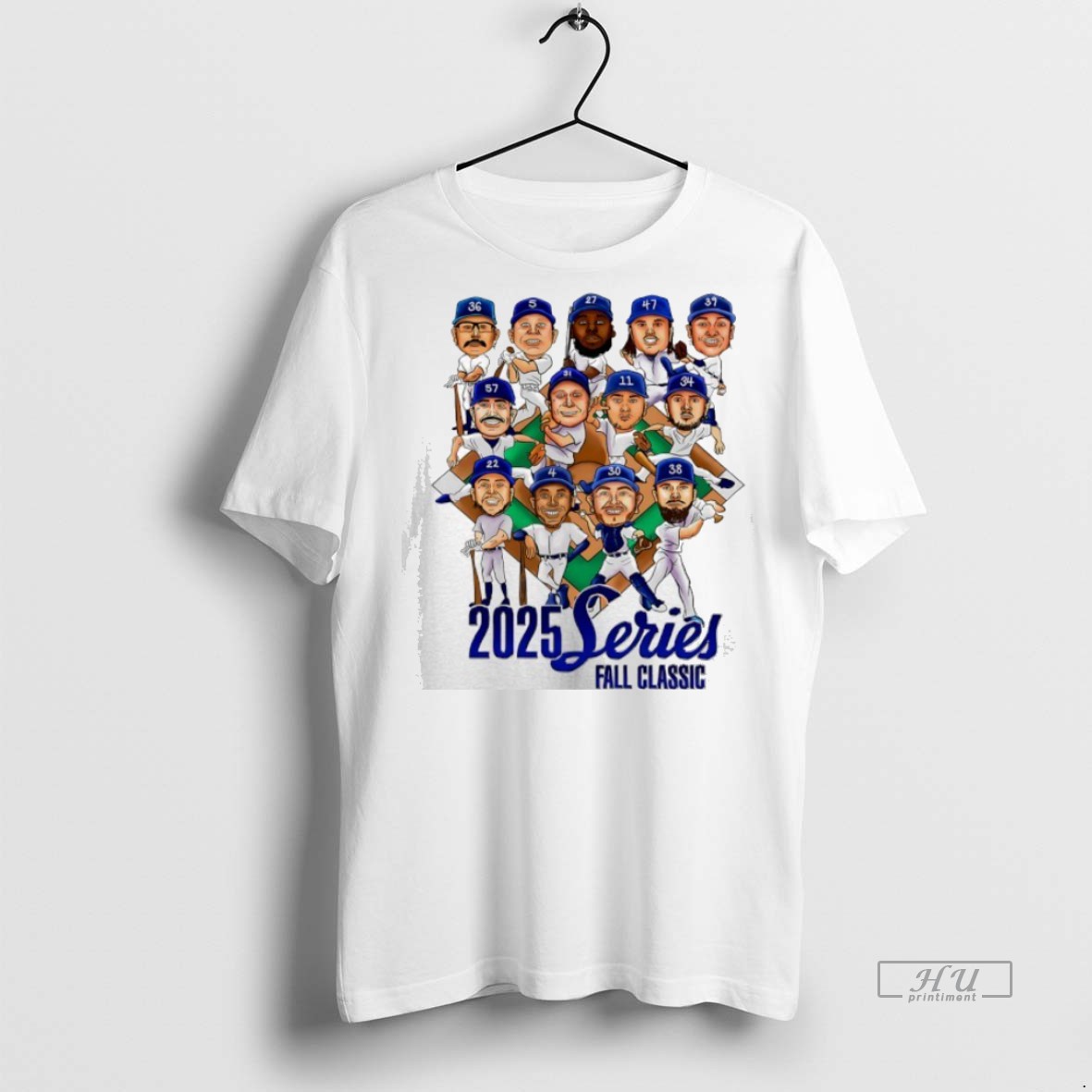 Officials Los Angeles Dodgers 2025 World Series Fall Classic Caricature Premium Tee Shirt Sweater Hoodie