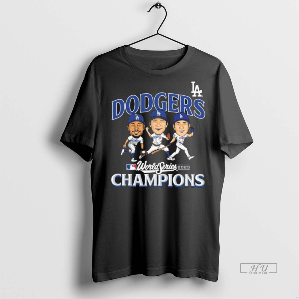 Officials Los Angeles Dodgers Team Caricature 2025 World Series Champions Premium Tee Shirt Sweater Hoodie