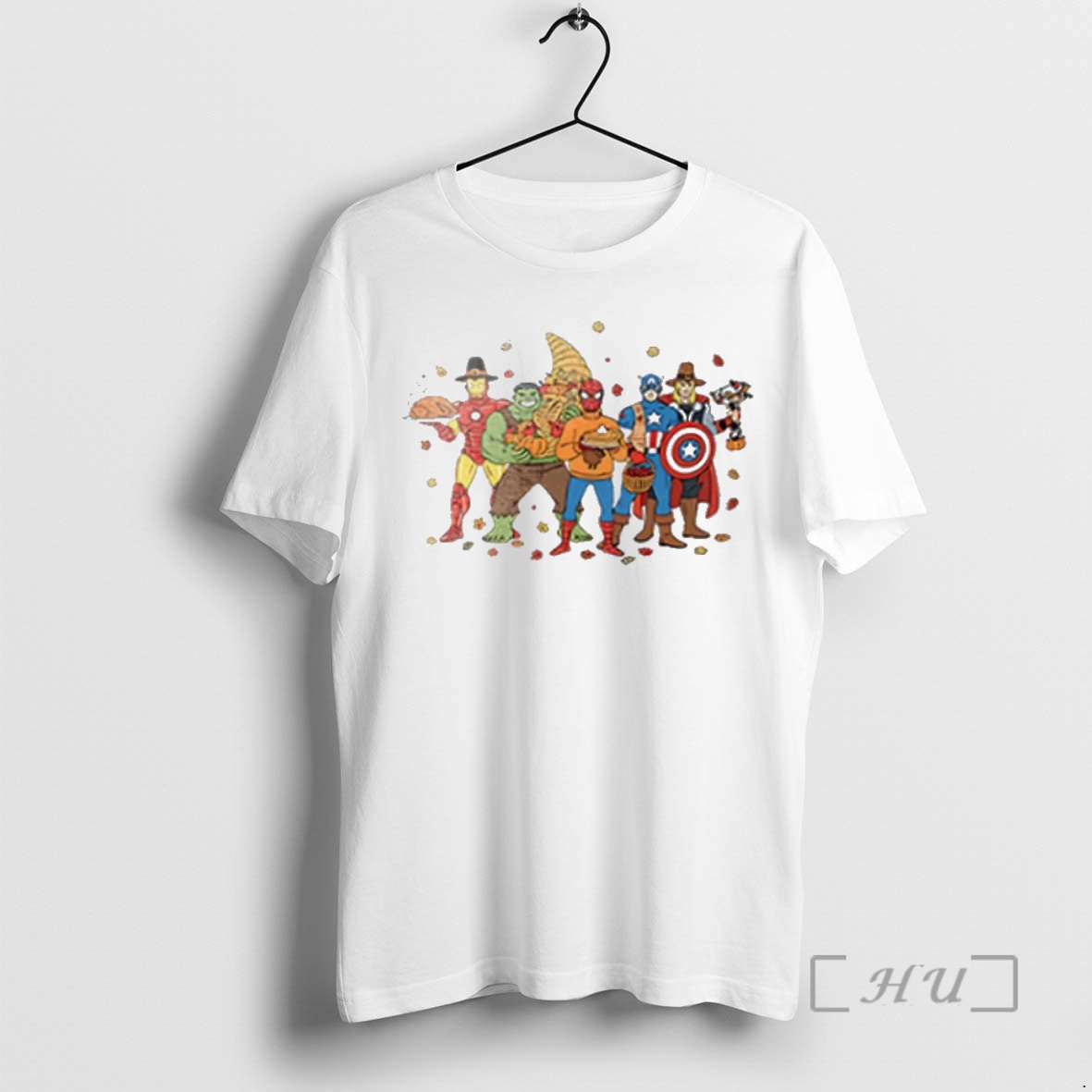 Officials Marvel Thanksgiving Superhero Premium T Shirts Sweater Hoodie