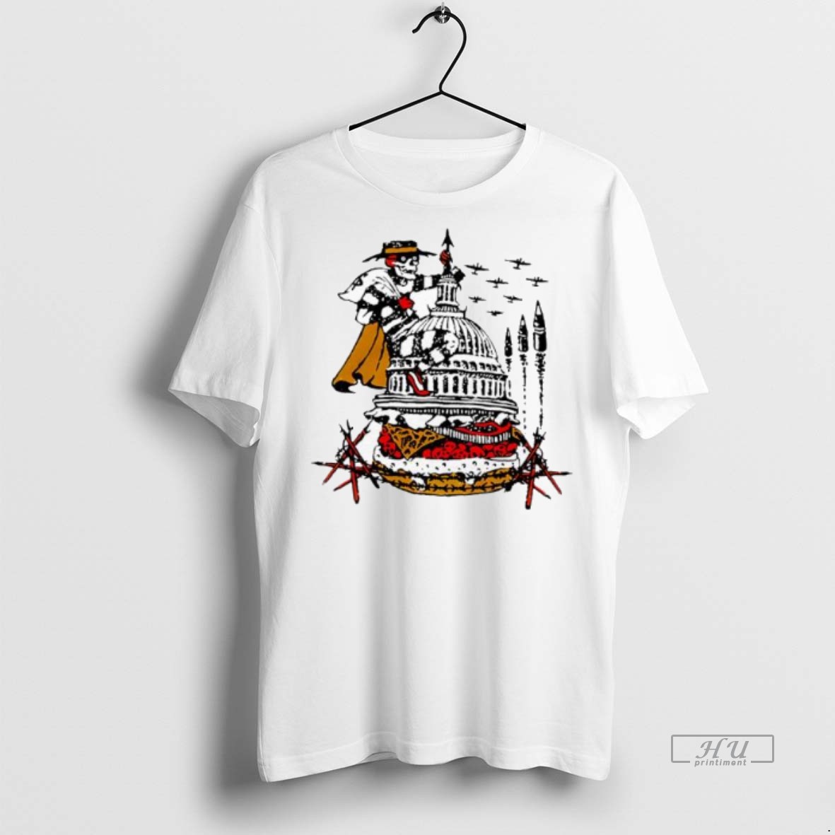 Officials Murder Burger Skeleton Graphic Premium Tee Shirt Sweater Hoodie