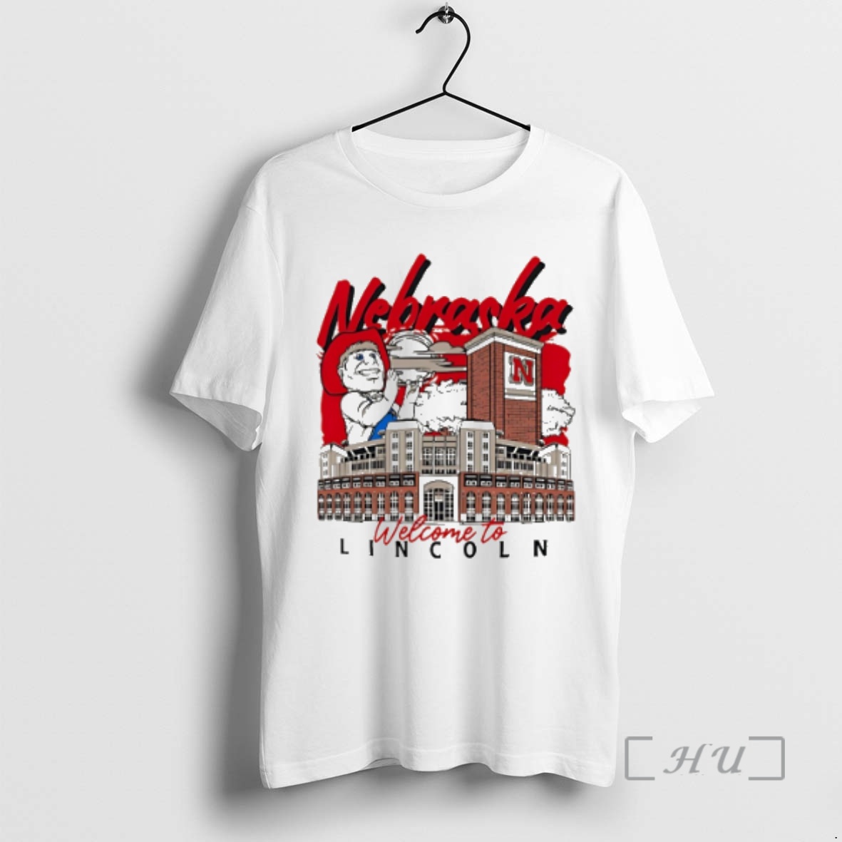 Officials Nebraska Huskers Welcome To Lincoln Mascot Premium T Shirts Sweater Hoodie