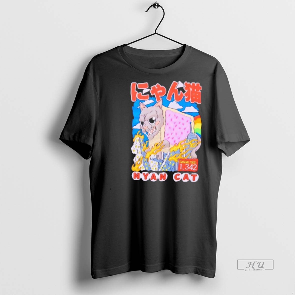 Officials Nyan Cat Kaiju Premium Tee Shirt Sweater Hoodie