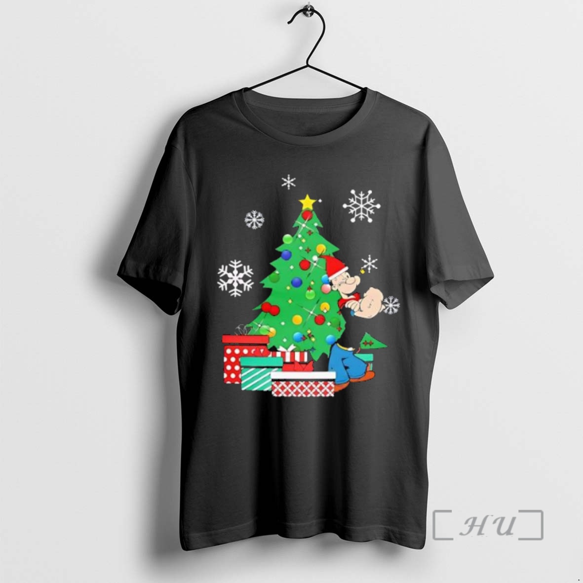 Officials Popeye Christmas Tree Premium T Shirts Sweater Hoodie