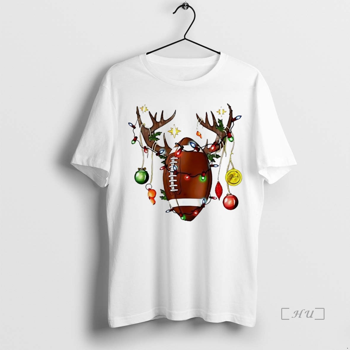 Officials Reindeer Football Christmas Lights White Premium T Shirts Sweater Hoodie