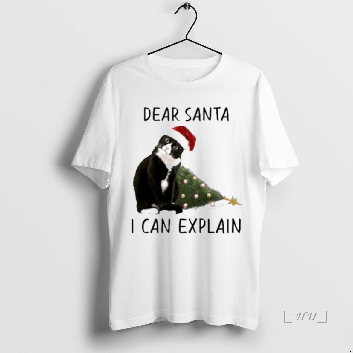 Officials Santa Black Cat Dear Santa I Can Explain Premium T Shirt Sweater Hoodie