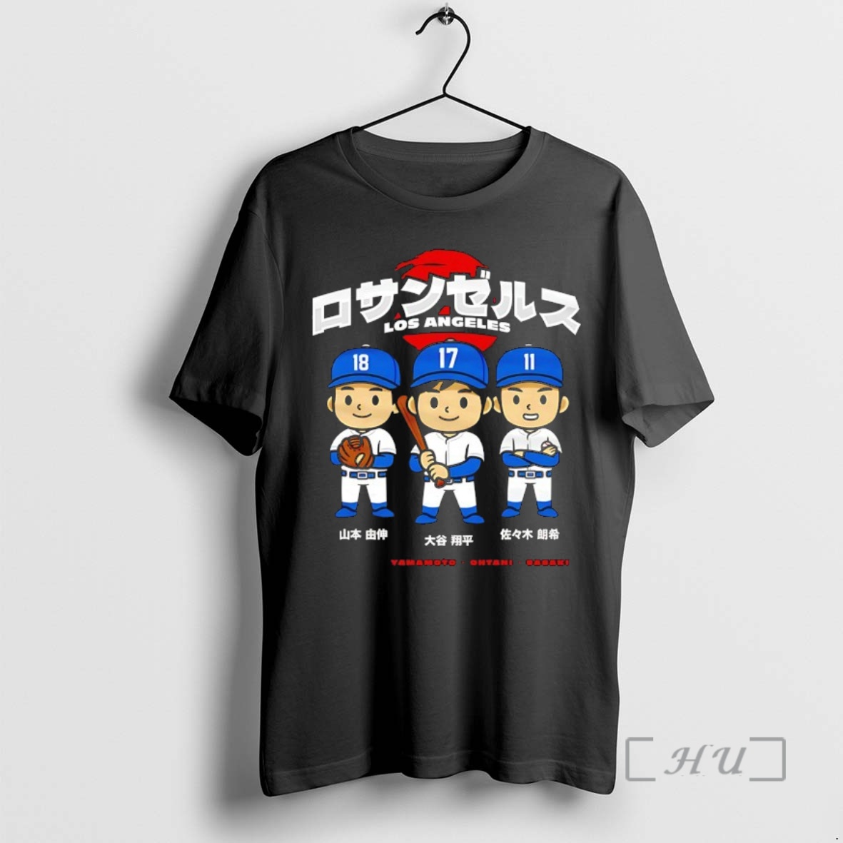 Officials Shohei Ohtani Los Angeles Dodgers Chibi Anime Premium T Shirt Sweater Hoodie