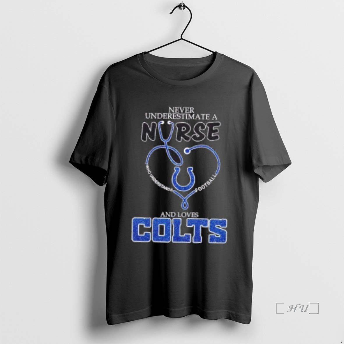 Officials Stethoscope Heart Never Underestimate A Nurse Who Understand Football And Loves Indianapolis Colts Premium T Shirts Sweater Hoodie