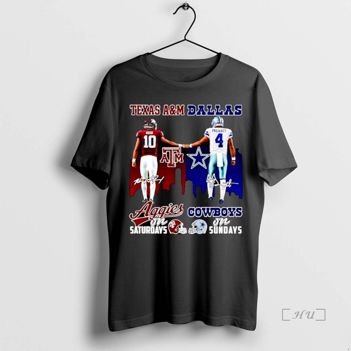 Officials Texas Am Aggie On Saturdays And Dallas Cowboys Dak Prescott On Sundays Christmas Premium T Shirt Sweater Hoodie