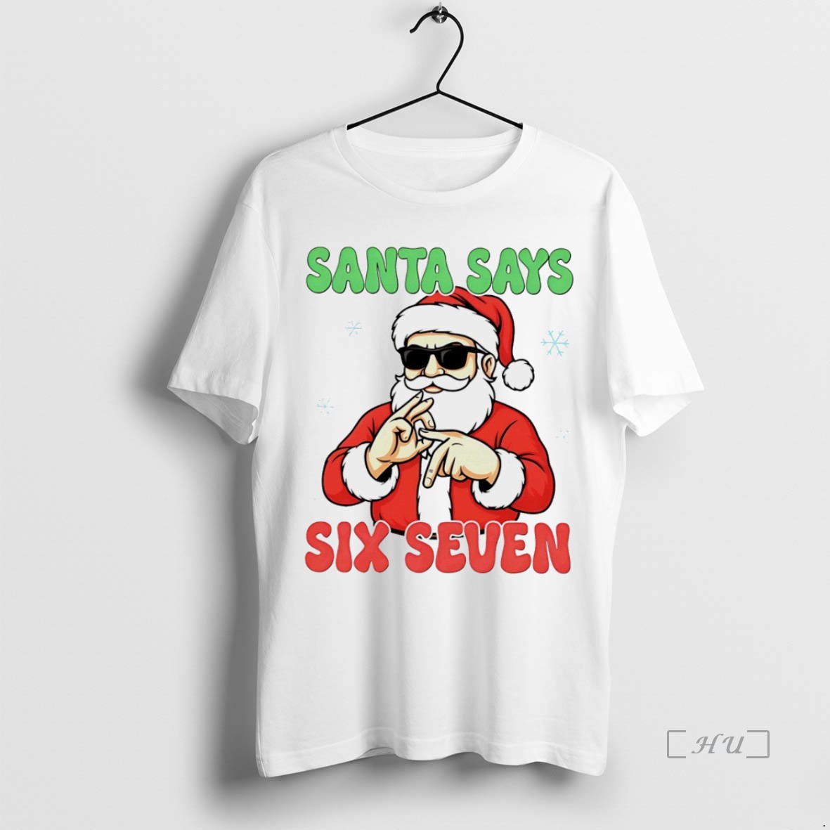 Officials Wa5xjejs Christmas Santa Says Six Seven White Premium T Shirts Sweater Hoodie