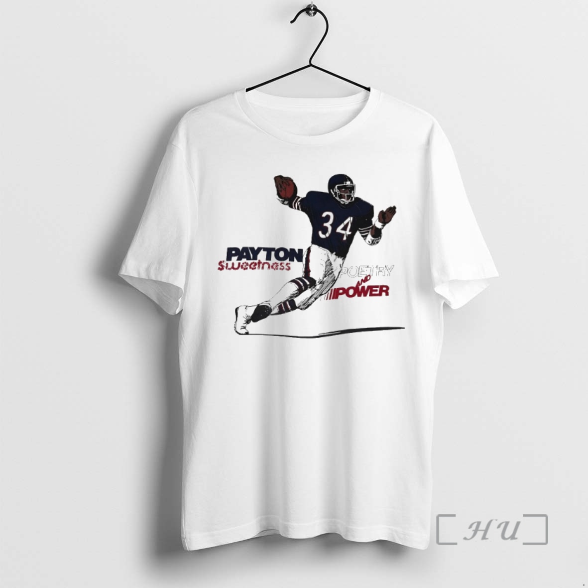 Officials Walter Payton Chicago Bears Sweetness Poetry And Power Premium T Shirts Sweater Hoodie