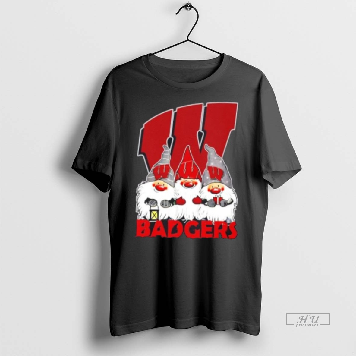 Officials Wisconsin Badgers X Gnomes Xmas Christmas Premium Tee Shirt Sweater Hoodie