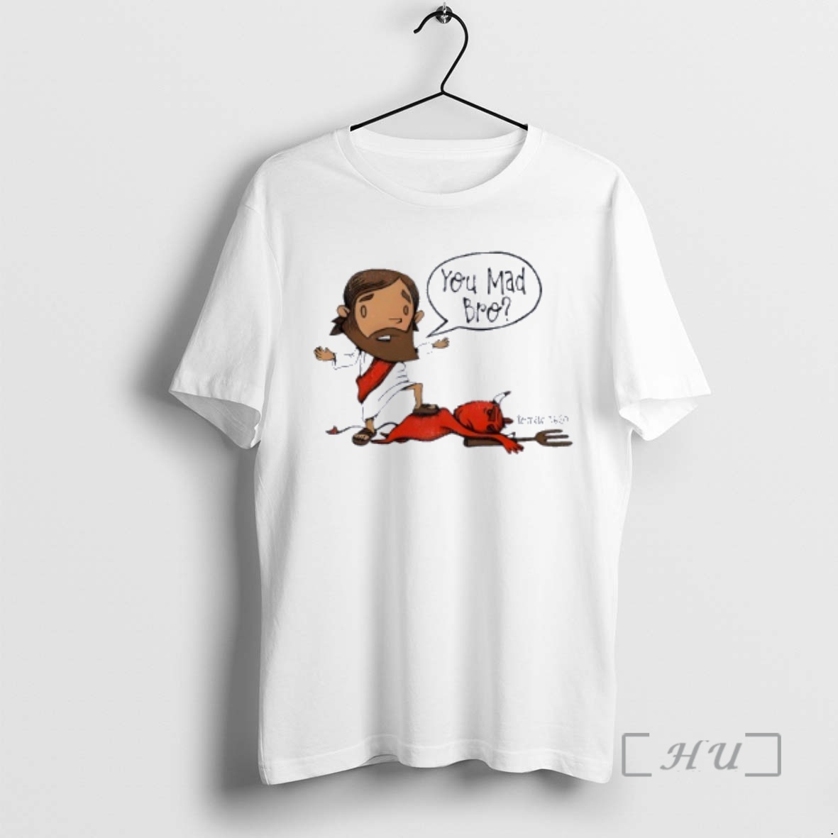 Officials You Mad Bro Jesus Beat Devil Premium T Shirt Sweater Hoodie