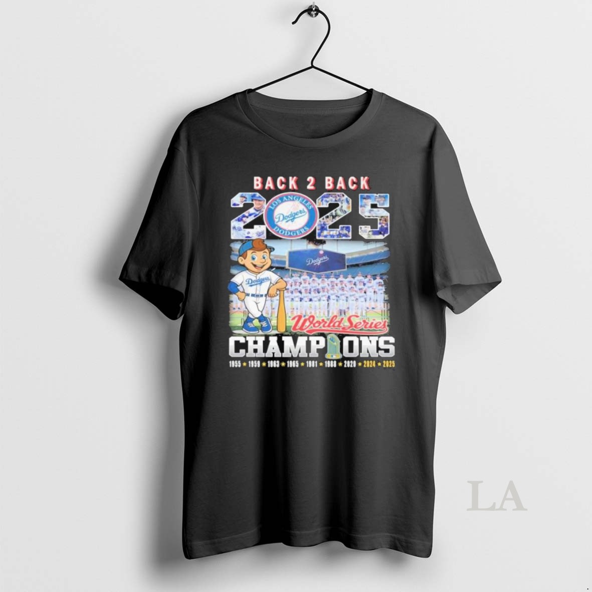 Original 2025 World Series Back 2 Back Champions Los Angeles Dodgers Shirt