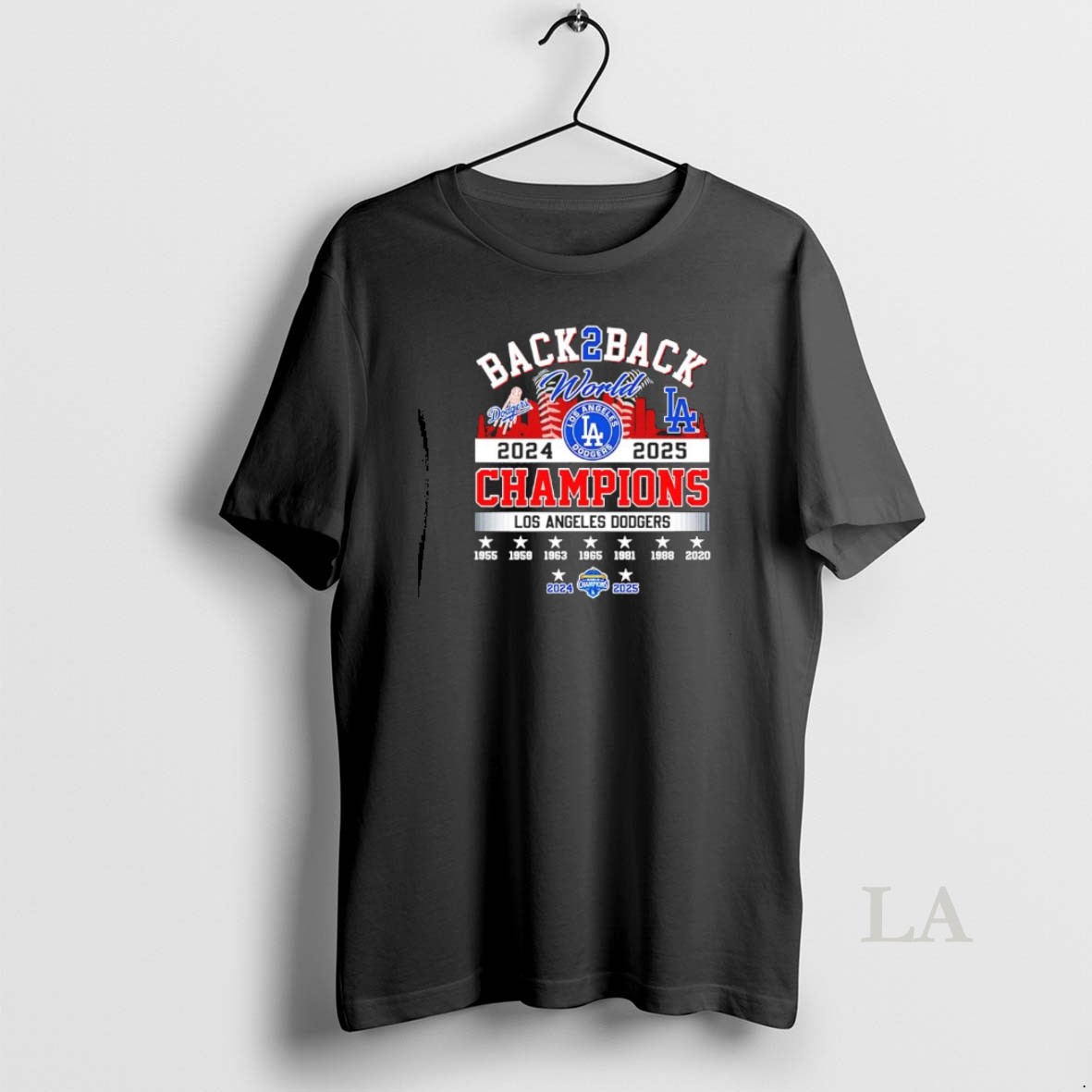 Original Back To Back 2025 World Champions La Dodgers Shirt