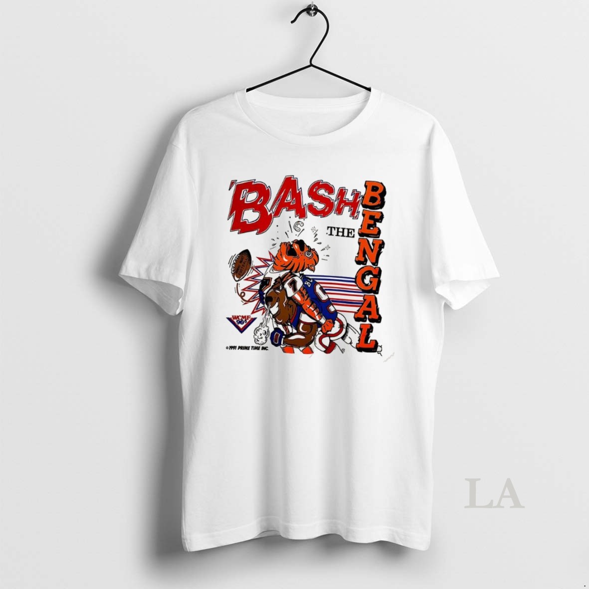 Original Buffalo Bills Football Bash The Bengal Cartoon 90s Vintage Shirt