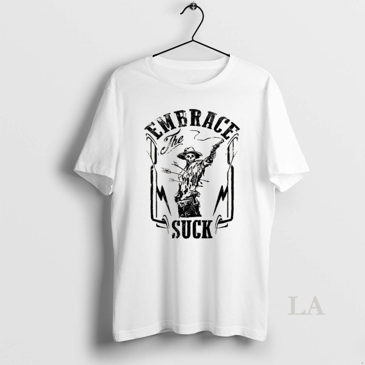 Original Cowboy Skeleton Embrace The Suck Shirt