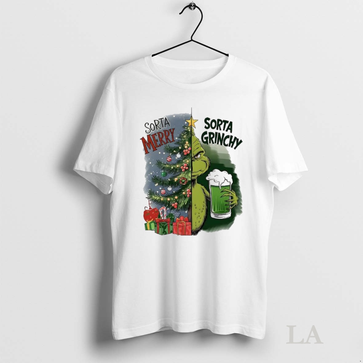 Original Grinch Sorta Merry Sorta Grinchy Christmas Holiday Shirt