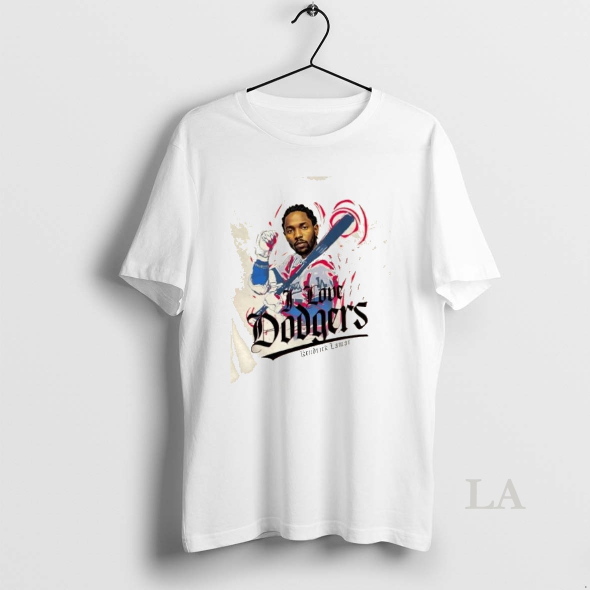Original Kendrick Lamar I Love Los Angeles Dodgers Baseball Shirt