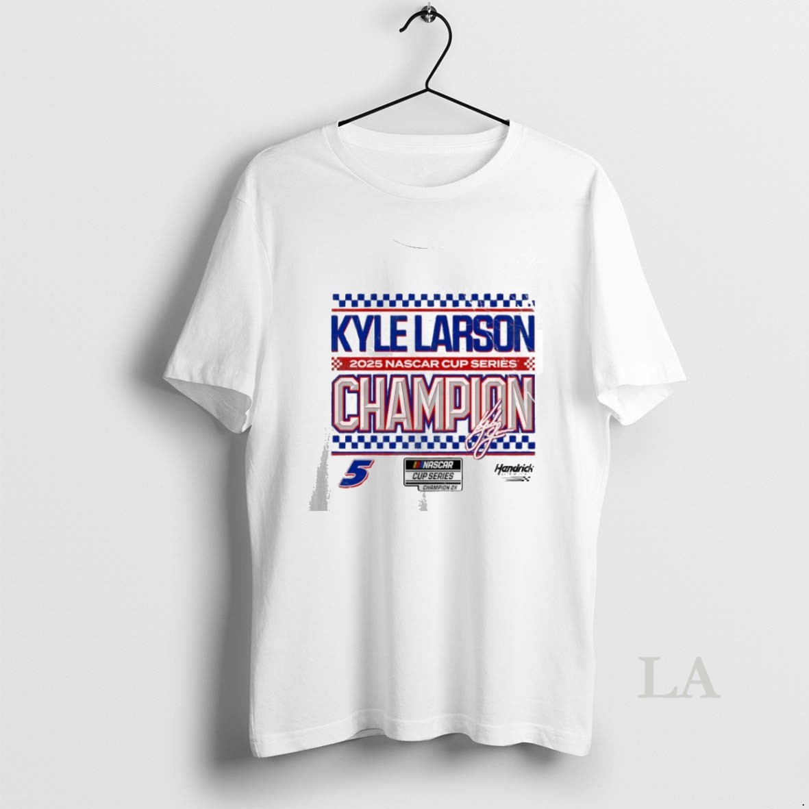 Original Kyle Larson Hendrick 2025 Nascar Cup Series Champion Hendrick Motorsports Checkered Shirt