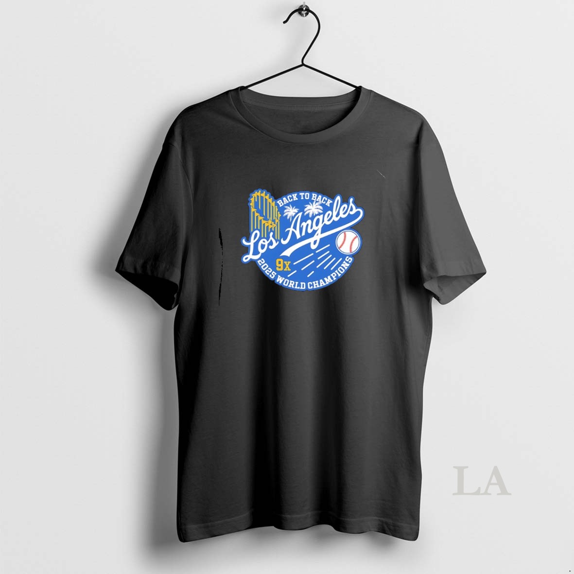 Original Los Angeles Baseball Back To Back 2025 World 9x Champions Shirt
