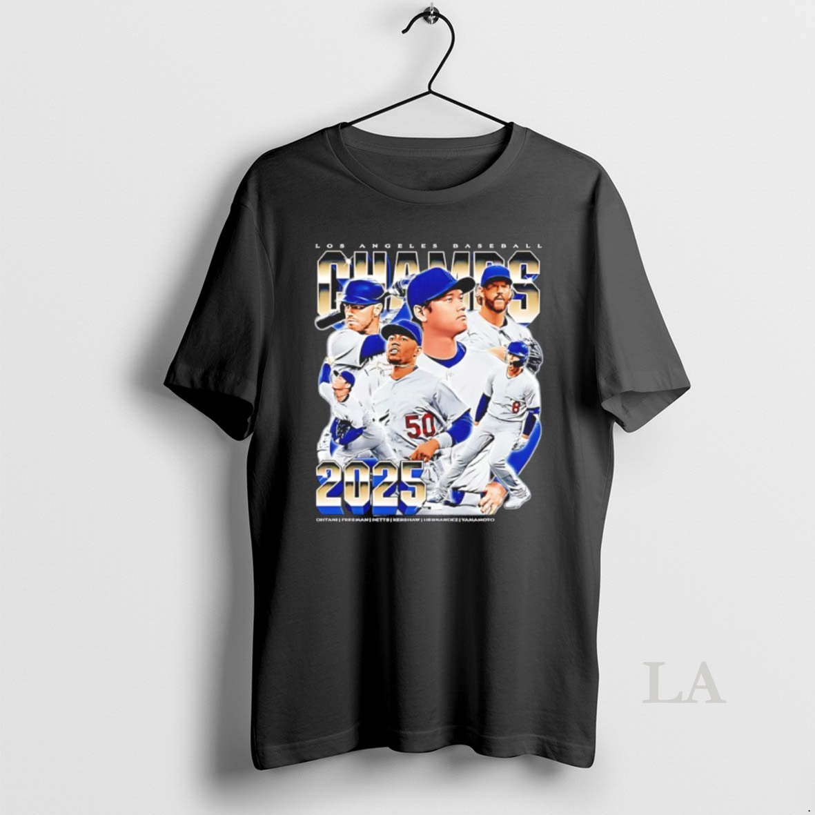 Original Los Angeles Dodgers 2025 World Champs Player Collage Vintage Shirt