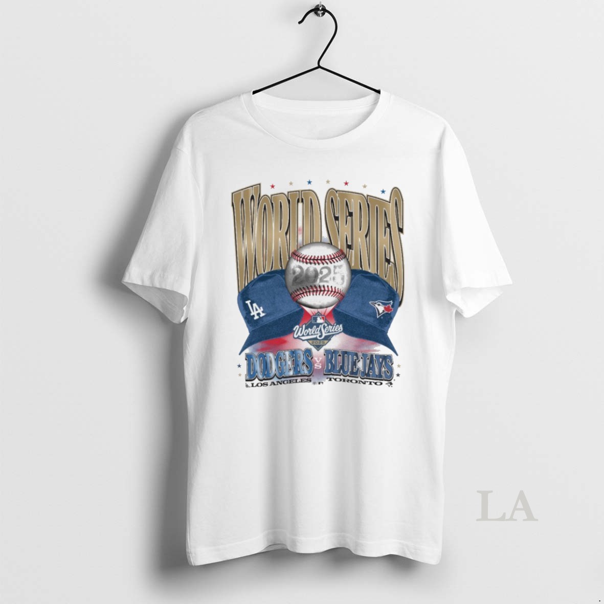 Original Los Angeles Dodgers Vs Toronto Blue Jays Ws Mlb World Series Dueling Caps Shirt