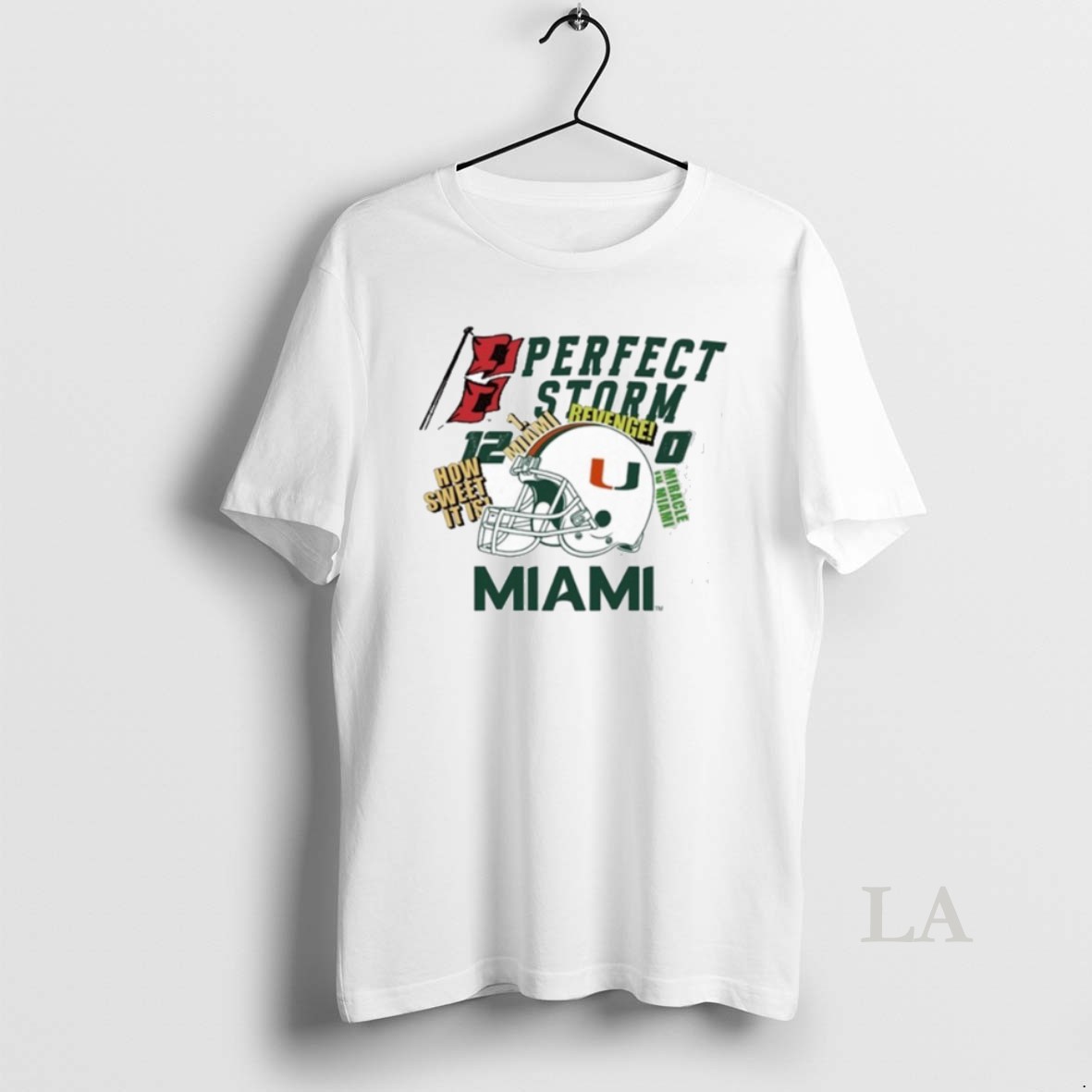 Original Miami Hurricanes Football Perfect Storm Shirt