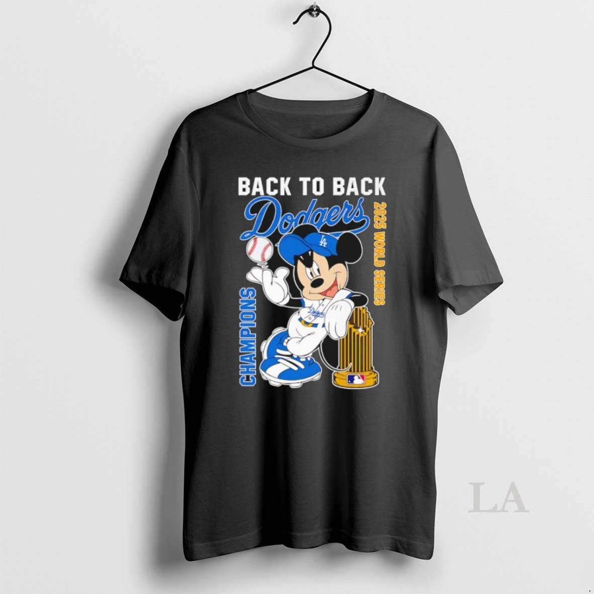 Original Mickey Mouse Back To Back Los Angeles Dodgers 2025 World Series Champions Shirt