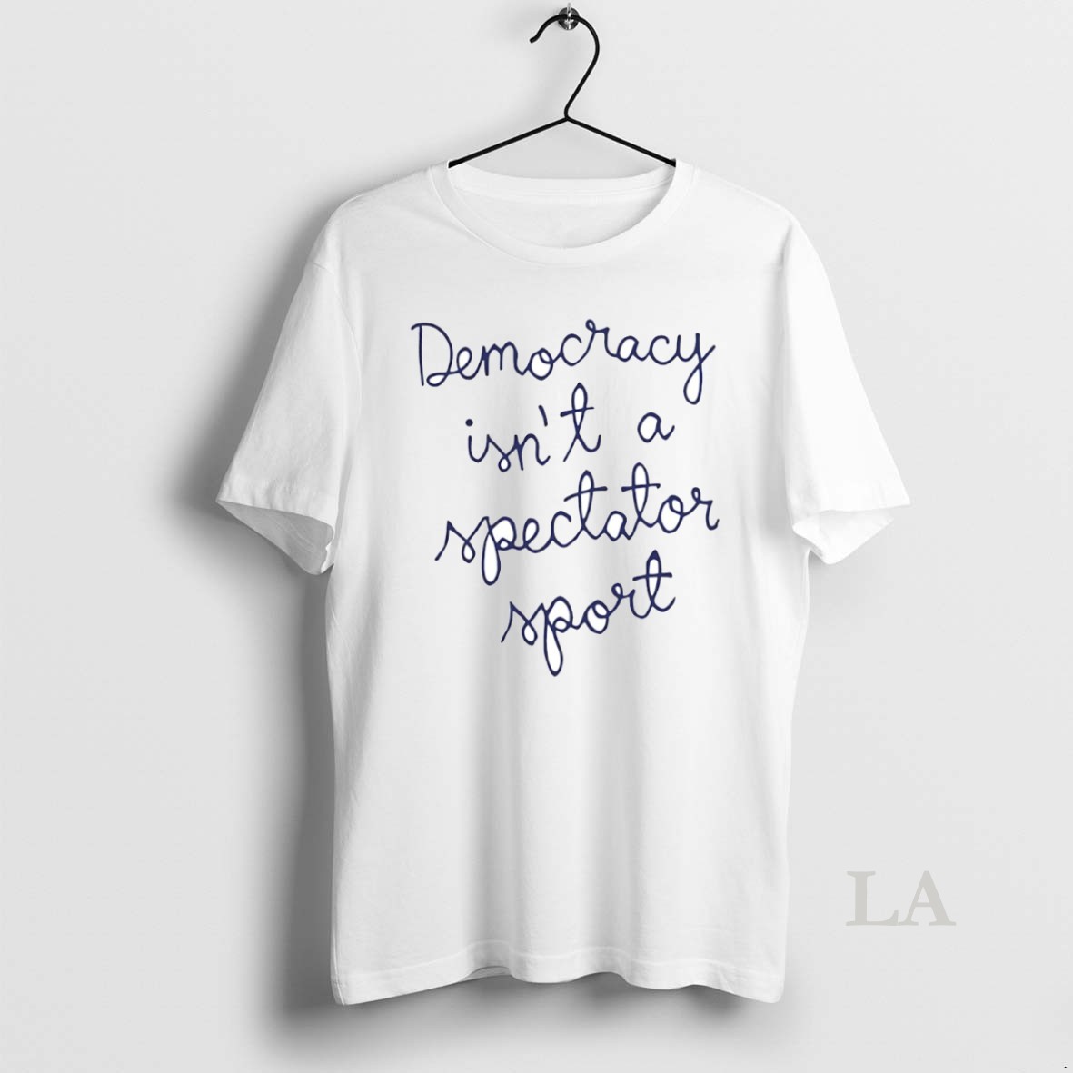 Original Nicole Wallace Democracy Isnt A Spectator Sport Circle Shirt