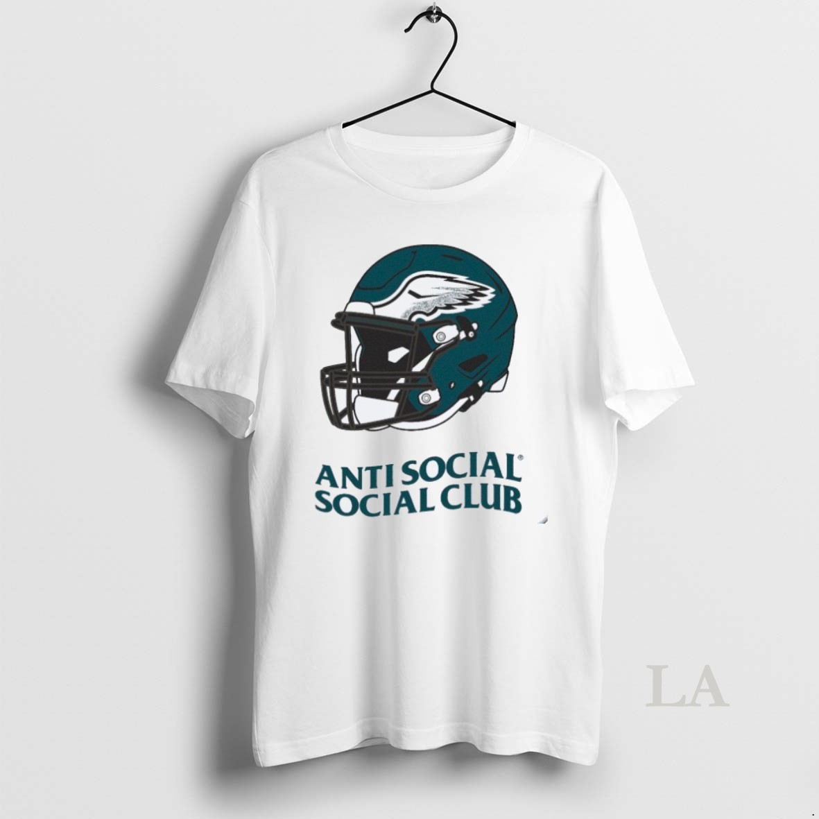 Original Philadelphia Eagles Anti Social Social Club Helmet Shirt